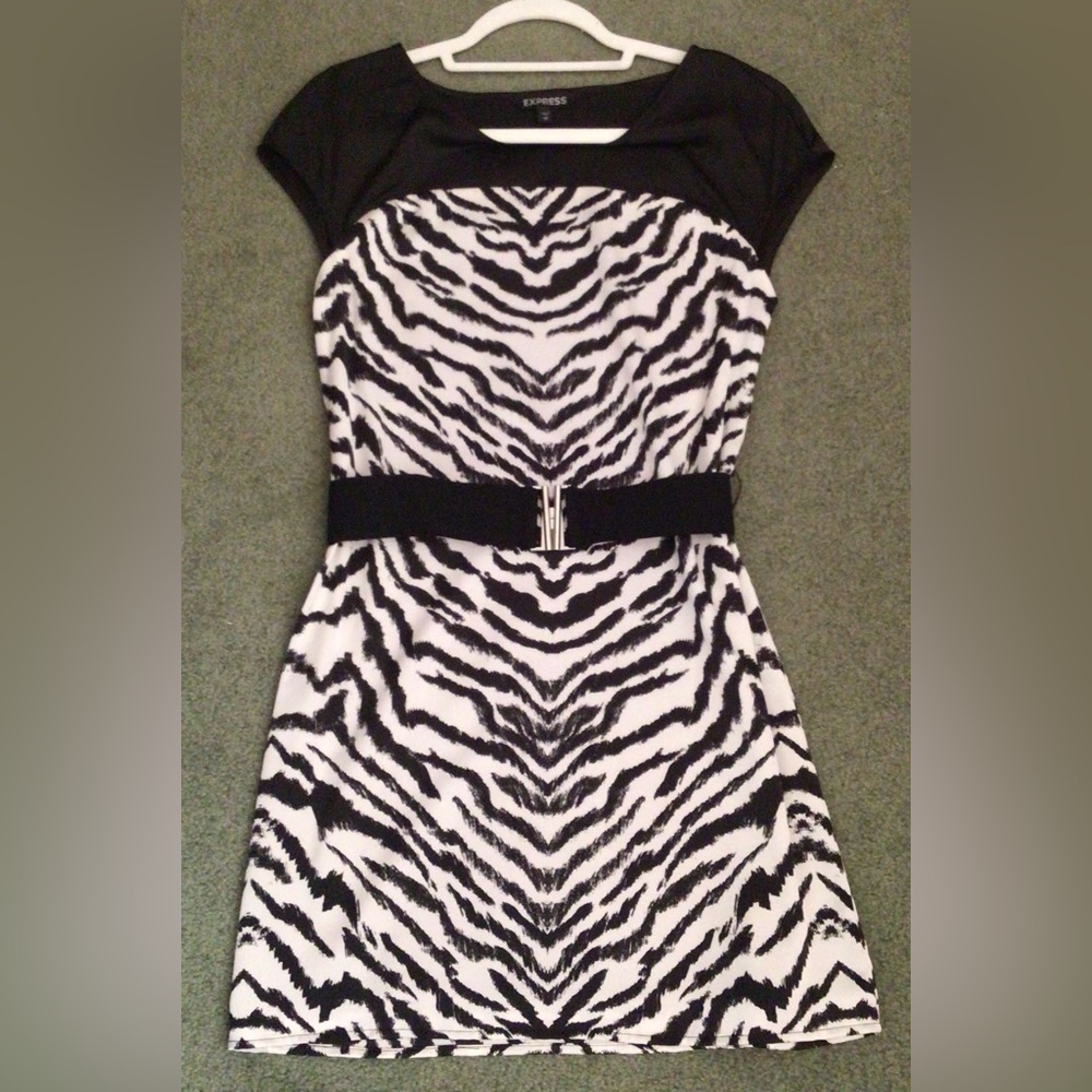 NWT EXPRESS Zebra Print Dress